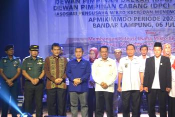 Kasiter Kasrem 043 Hadiri Pelantikan Pengukuhan DPD Apmikimmdo 2023 – 2028